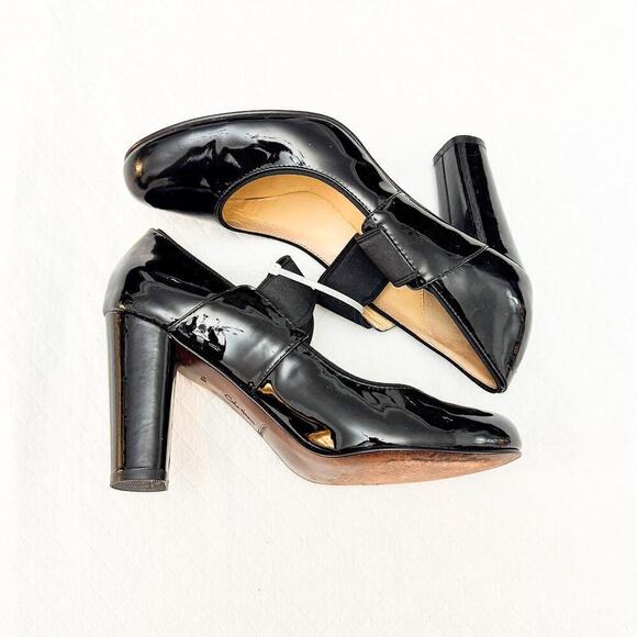 Cole Haan Mary Jane Patent Leather Pump Comfort Heel Size 9.5 - Picture 3 of 5